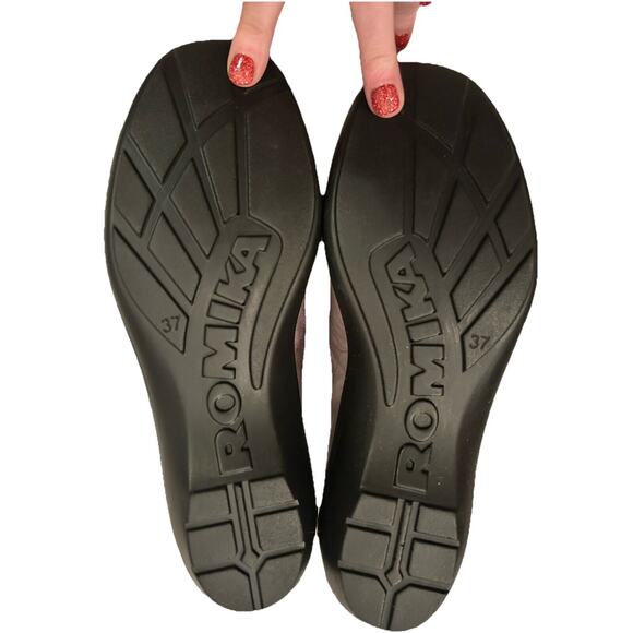 Romika ROMIKA Womens Cassie 01 Flat Leather Graphite Size 37 /6.5 Slip On Loafer - Picture 13 of 13